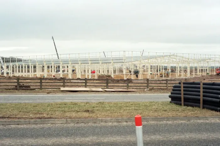 Framed Print : The new factory for Samsung under construction at Wynyard Business Park. 14th March 1995 Framed Print : The new factory for Samsung under construction at Wynyard Business Park. 14th March 1995