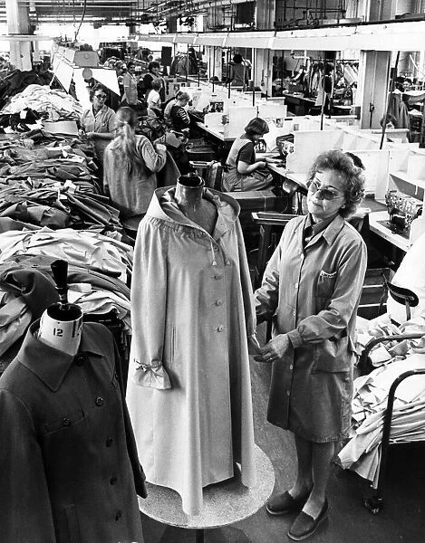 New fashion line at the Dannimac factory at Middlesbrough. 15th September 1978