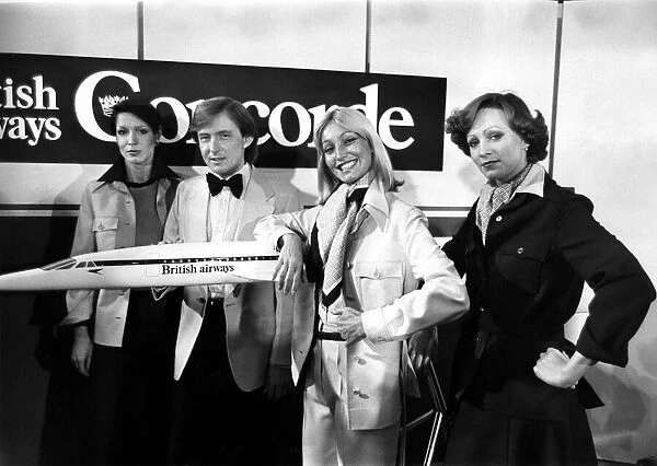 The new Hardy Amies designed for the British Airways cabin crew of the Concorde were