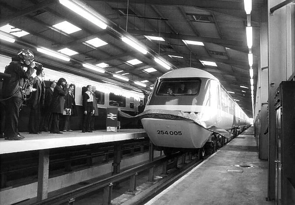 The new High Speed Train servicing depot was opened at Heaton on 7th November 1977 when