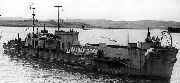 New invasion craft for use in Sicilian operations. Pictured, Infantry Landing Craft