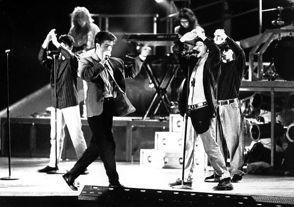 New Kids on the Block in concert at the NEC, Birmingham. 23rd May 1991