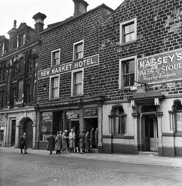 New Market Hotel in Burnley. May 1959