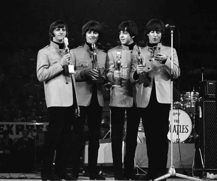Framed Print : New Musical Express pop concert at Empire Pool Wembley 11th April 1965