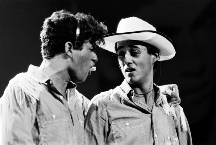 Framed Print : New pop sensation Wham! pictured in concert in Aberdeen, Scotland