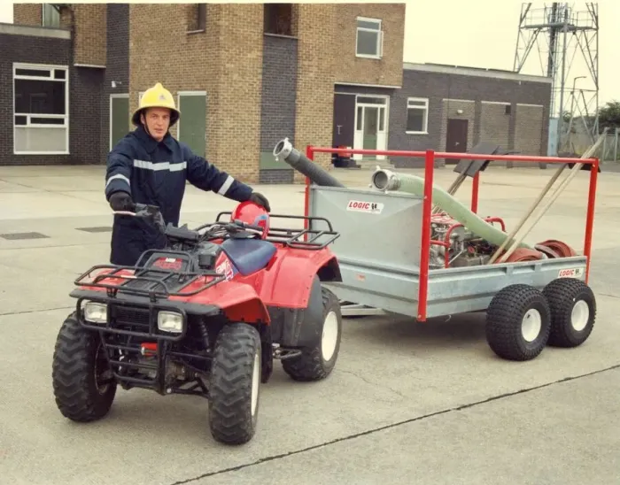 Framed Print : The new quad bike fire vehicle ready for the next emergency call-out Framed Print : The new quad bike fire vehicle ready for the next emergency call-out