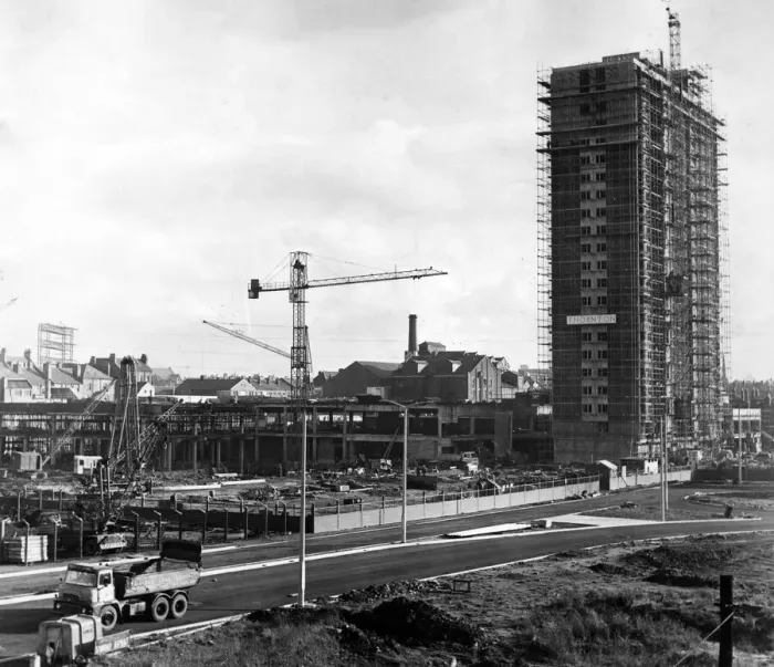 Framed Print : New roads, new shops and new dwellings as the £5million New Strand scheme takes Framed Print : New roads, new shops and new dwellings as the £5million New Strand scheme takes