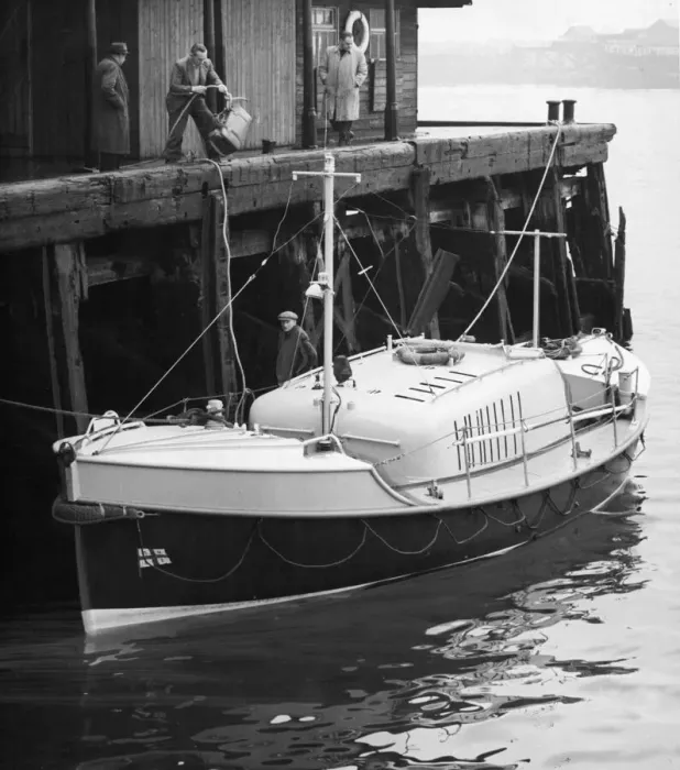 Framed Print : A new self righting lifeboat is put through trials at Tynemouth Lifeboat station Framed Print : A new self righting lifeboat is put through trials at Tynemouth Lifeboat station