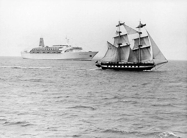 Two new ships on the Solent, The Sea Cadet Corps new training ship Royalist