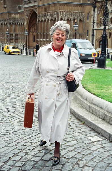 The new Speaker of the House of Commons Betty Boothroyd at Westminster. 27th April 1992