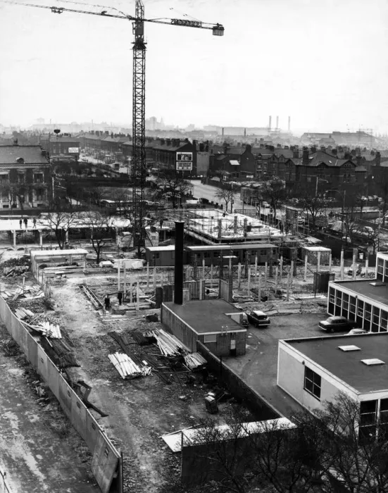 Framed Print : The New Strand scheme takes shape in Bootle, Liverpool. 12th April 1966 Framed Print : The New Strand scheme takes shape in Bootle, Liverpool. 12th April 1966