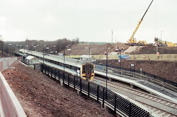 The new Yarm Railway Halt, which opens next month, nears completion on the Worsall Road