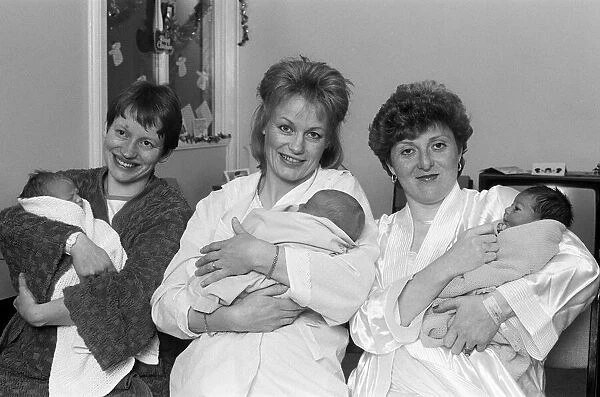 New Year Babies at Huddersfield Royal Infirmary, 2nd January 1989