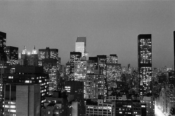 New York skyline. 13th February 1981