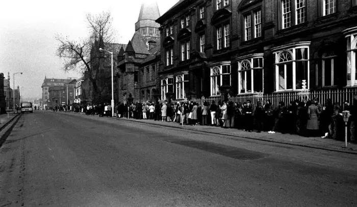 Framed Print : Newcastle City Hall was besieged by thousands of pop-crazy youngsters all clammouring for Framed Print : Newcastle City Hall was besieged by thousands of pop-crazy youngsters all clammouring for