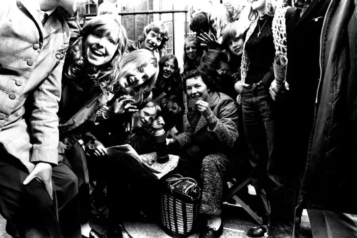 Framed Print : Newcastle City Hall was besieged by thousands of pop-crazy youngsters all clammouring for Framed Print : Newcastle City Hall was besieged by thousands of pop-crazy youngsters all clammouring for