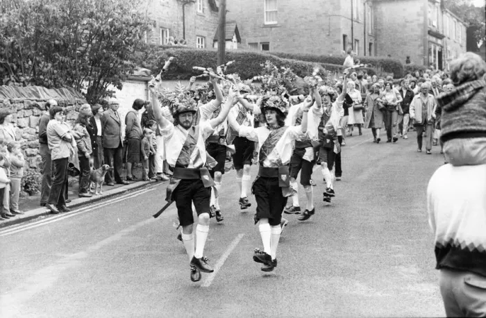 Framed Print : The Newcastle Kingsman Sword Dancers at the Ovingham Goose Faor