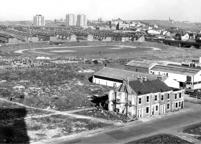 Framed Print : The Newcastle Municipal Sports Stadium in 17th April 1967