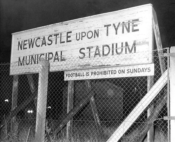 The Newcastle Municipal Sports Stadium in 26th November 1964