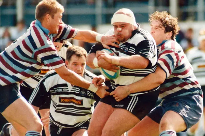Framed Print : Newcastle front row heavy weight Paul Van Zandvliet proves more than a handful for Framed Print : Newcastle front row heavy weight Paul Van Zandvliet proves more than a handful for