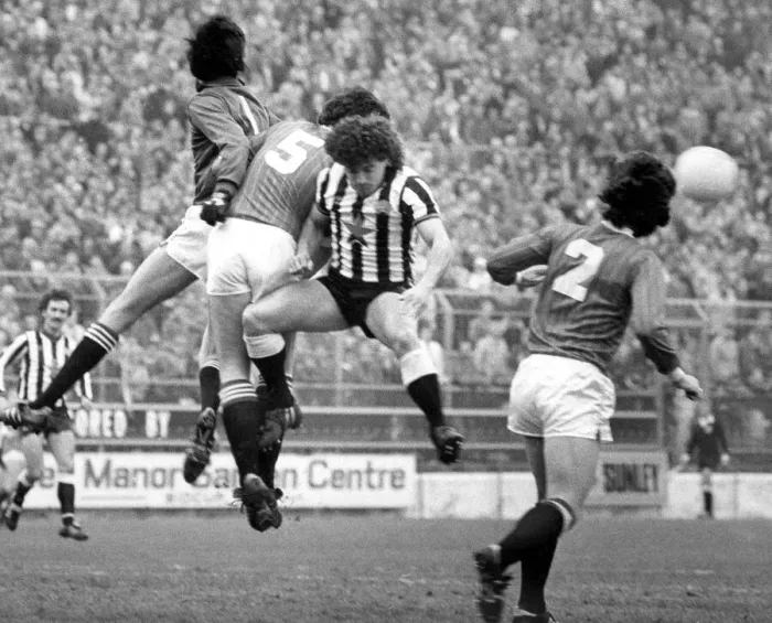 Framed Print : Newcastle skipper Kevin Keegan fights for the ball during the 1983- 1984 season