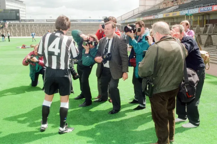 Framed Print : Newcastle United 1993, Pre Season Phtoto-call, St James Park, Newcastle, 30th July 1993