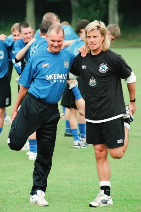 Framed Print : Newcastle United 1994, Pre Season Training, at the clubs training HQ near Durham