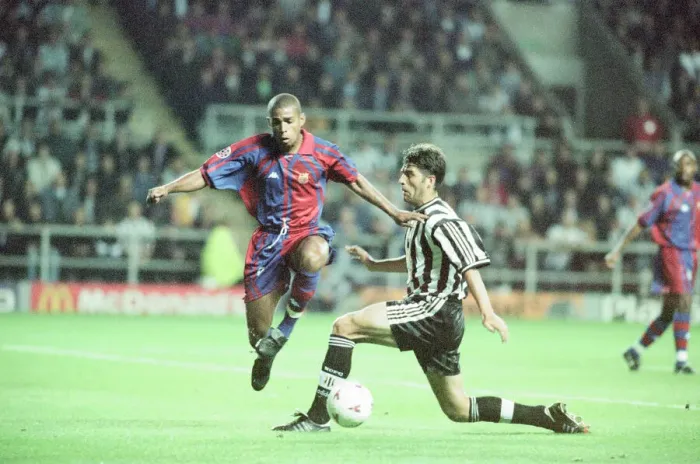 Framed Print : Newcastle United 3-2 Barcelona, UEFA Champions League Group C match at St James Park