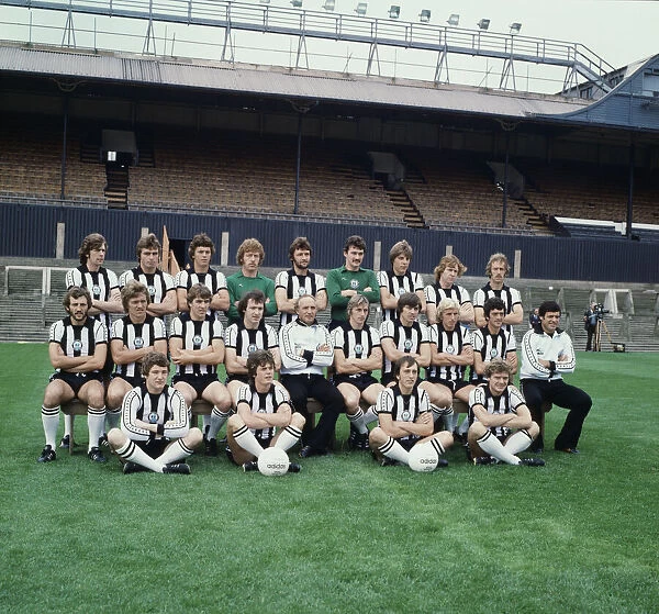 Newcastle United Football Club pose for a squad photograph ahead of the 1978 - 1979