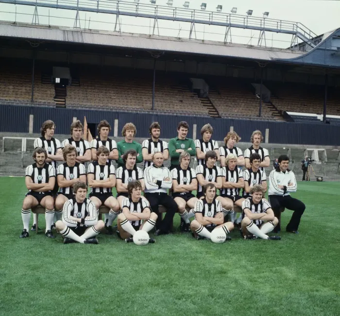 Framed Print : Newcastle United Football Club pose for a squad photograph ahead of the 1978 - 1979