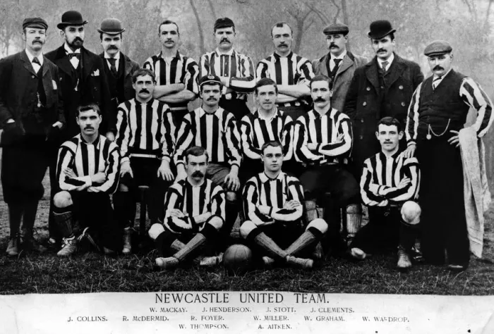 Framed Print : Newcastle United Football Club Team group photograph from the 1894-1895 season 1