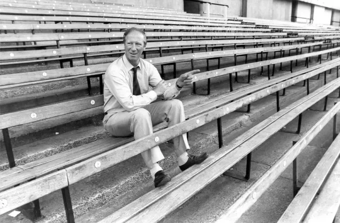 Framed Print : Newcastle United manager Jack Charlton on his first day at St Framed Print : Newcastle United manager Jack Charlton on his first day at St