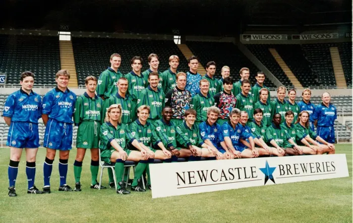 Framed Print : Newcastle United team 1994 / 1995 including footballer Malcolm Allen Framed Print : Newcastle United team 1994 / 1995 including footballer Malcolm Allen