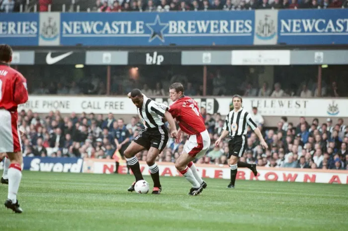 Framed Print : Newcastle United v Manchester United. Final Score 5-0 to Newcastle United Framed Print : Newcastle United v Manchester United. Final Score 5-0 to Newcastle United