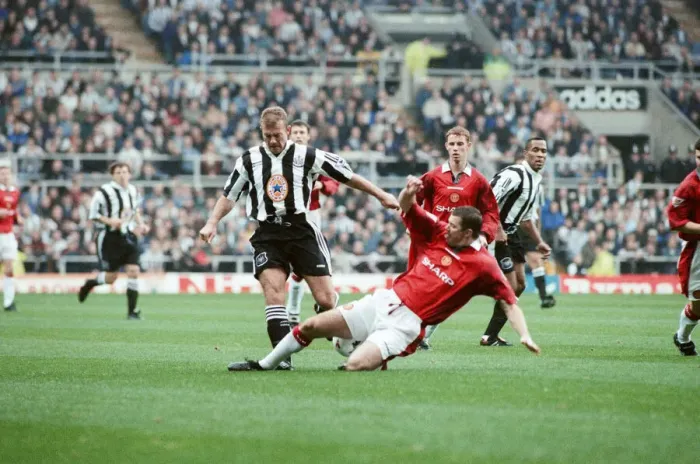 Framed Print : Newcastle United v Manchester United. Final Score 5-0 to Newcastle United Framed Print : Newcastle United v Manchester United. Final Score 5-0 to Newcastle United