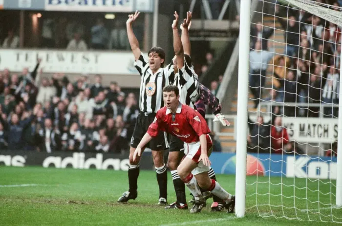 Framed Print : Newcastle United v Manchester United. Final Score 5-0 to Newcastle United Framed Print : Newcastle United v Manchester United. Final Score 5-0 to Newcastle United