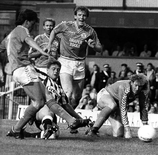 Newcastle United v Southampton. 26th September, 1987. Paul Gascoigne
