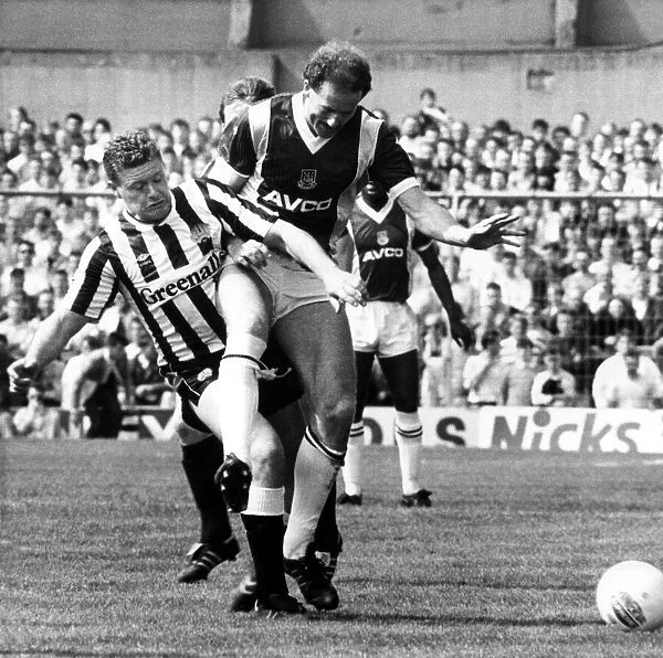 Newcastle United v West Ham United. 7th May, 1988. Paul Gascoigne (Gazza