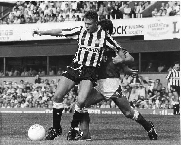 Newcastle Uniteds Paul Gascoigne (Gazza) in action