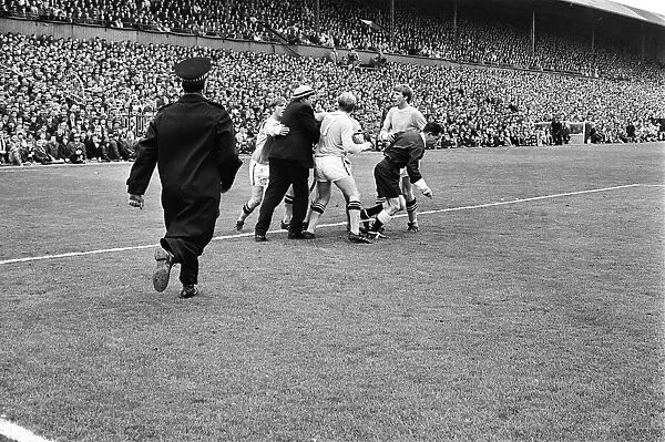 Newcastle Utd v Manchester City 11th May 1968. League Division One match at St