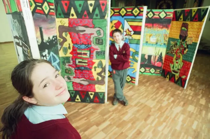 Framed Print : Newlands School, Middlesbrough, 17th November 1997. Cultural Education Framed Print : Newlands School, Middlesbrough, 17th November 1997. Cultural Education