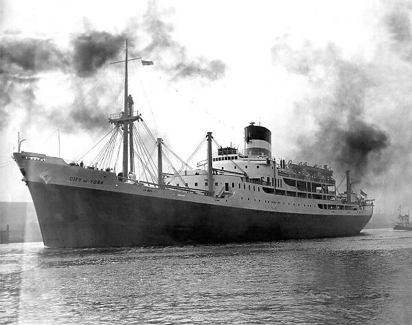 The newly completed liner City of York now on her maiden voyage to South Africa in 1953