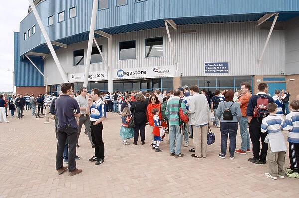 The newly constructed Madejski Stadium is officially opened ahead of the League Division