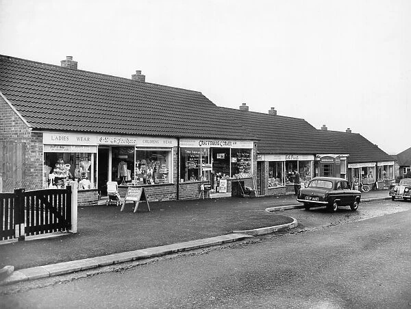 Newly opened shops on the Greengate Lane Estate, Birstall, Leicester. 13th August 1960