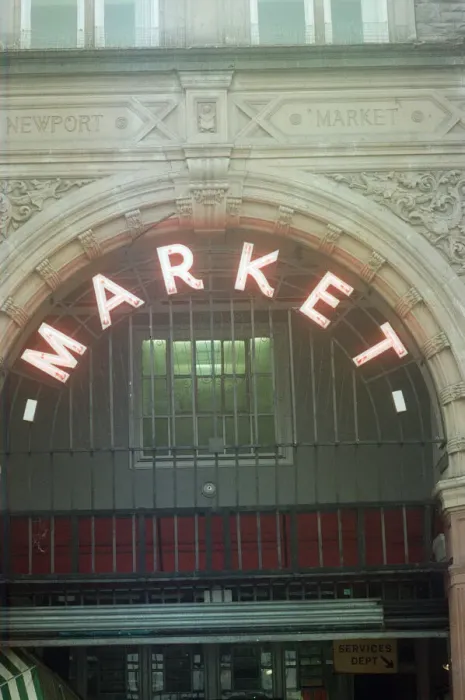 Framed Print : Newport market, a traditional Victorian indoor market, built in 1854 in Newport Framed Print : Newport market, a traditional Victorian indoor market, built in 1854 in Newport