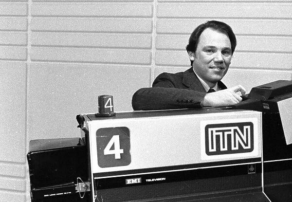 News Presenter Peter Sissons pictured at ITN Studios in Wells Street