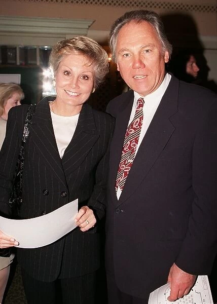 News Presenters Angela Rippon and Peter Sissons attend the Sony Radio Awards April 1996