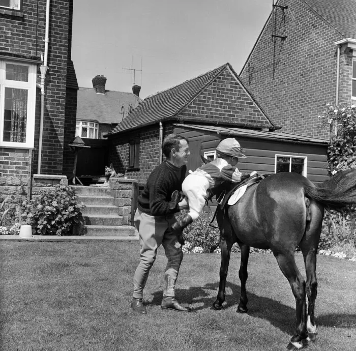Framed Print : Nicholas Connorton, 4-year-old son of jockey Brian Connorton Framed Print : Nicholas Connorton, 4-year-old son of jockey Brian Connorton