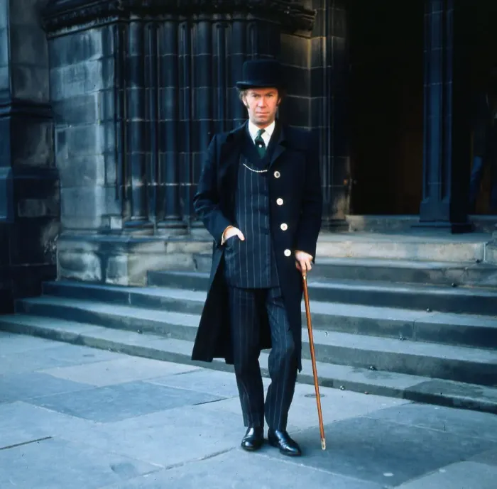 Framed Print : Nicholas Fairbairn politician wearing black coat and bowler hat Framed Print : Nicholas Fairbairn politician wearing black coat and bowler hat