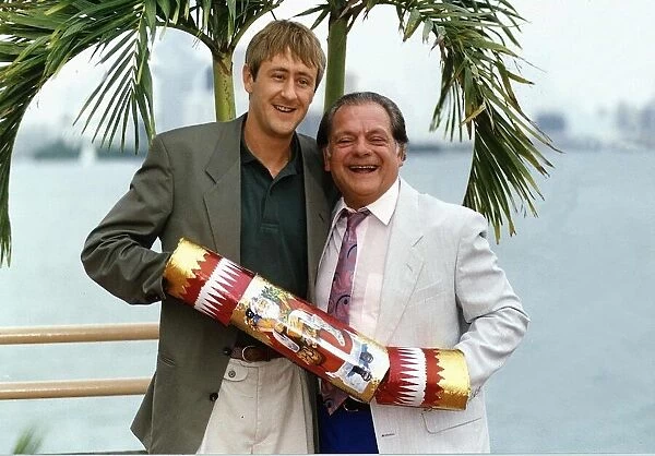 Nicholas Lyndhurst Actor On set for 'Only Fools And Horses'with David Jason